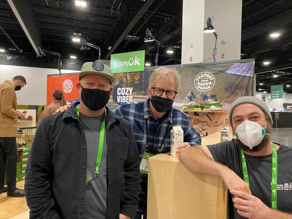 Erik Ecklund, Greg Osthus and Nick Bachman of Sanuk