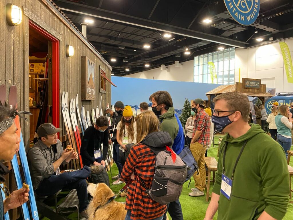 Lots of action at the Weston booth during the day