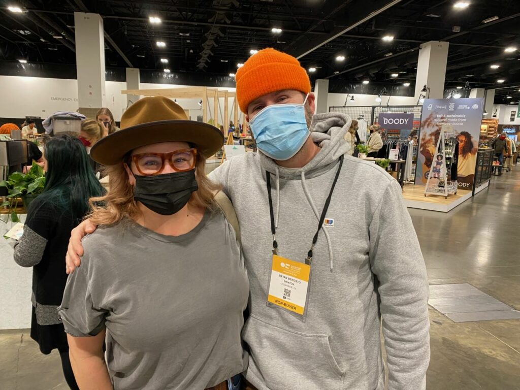 Jillian Leeman and Byron Bergsto of Brixton walked the show