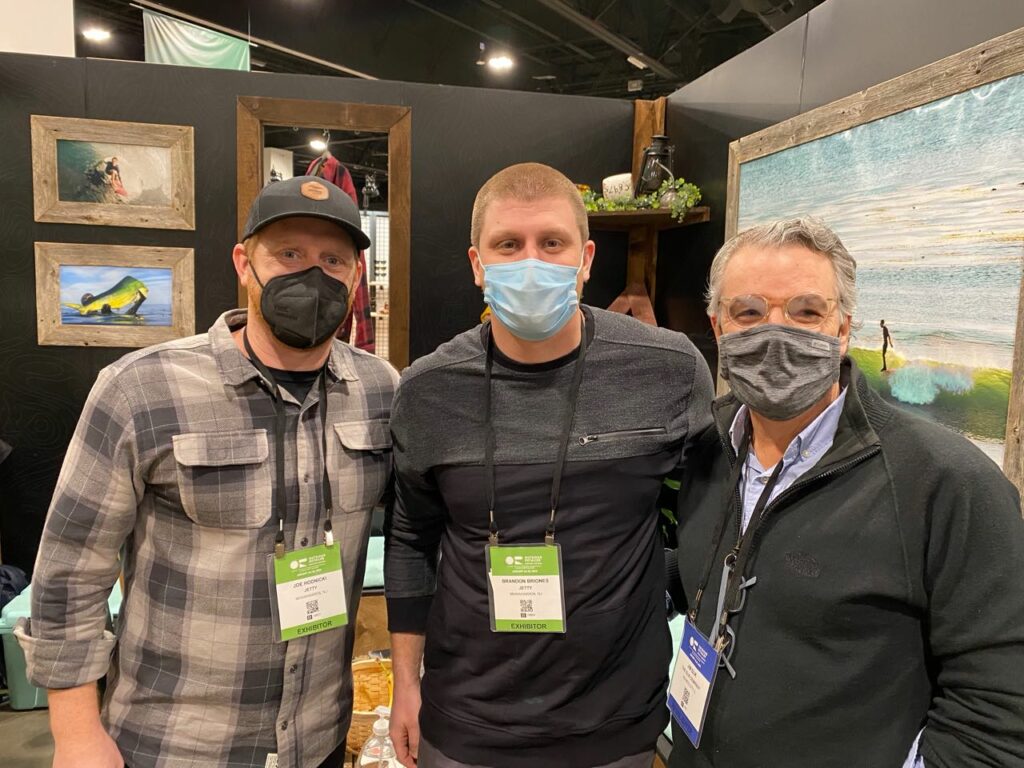 Joe Hodnicki and Brandon Briones of Jetty with Jim Glik of Glik's