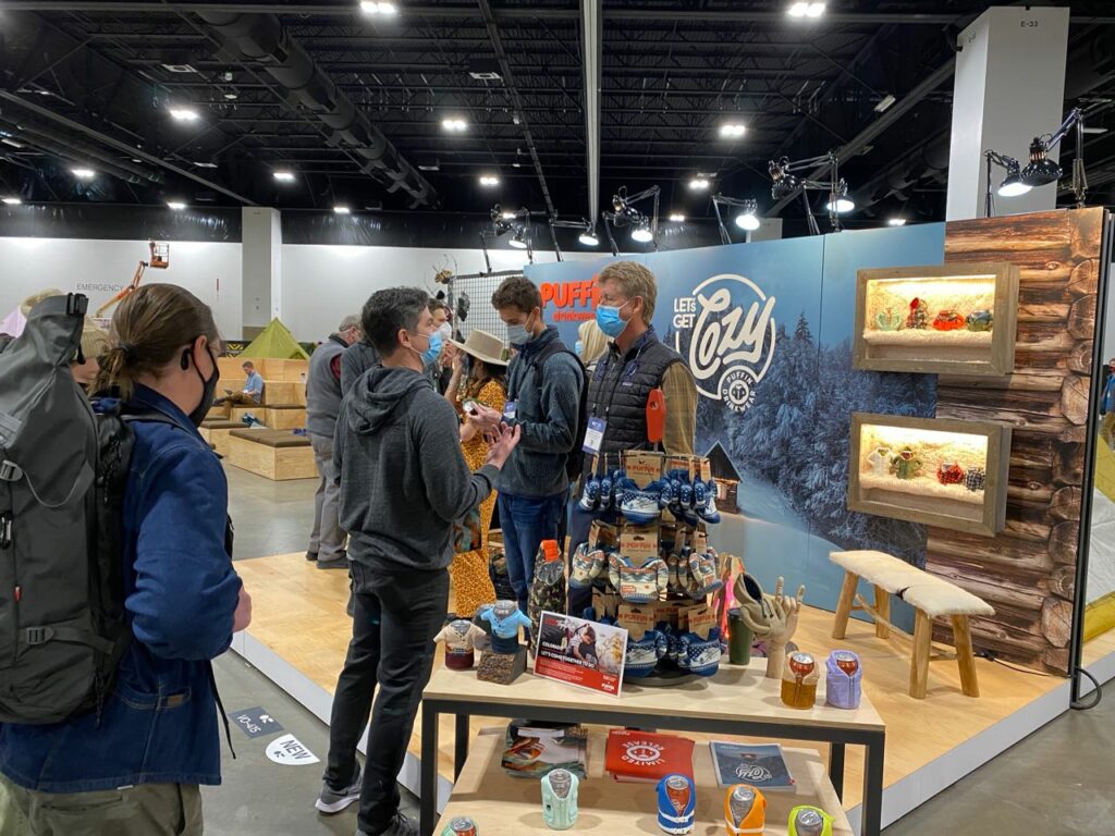The Puffin booth was consistantly busy