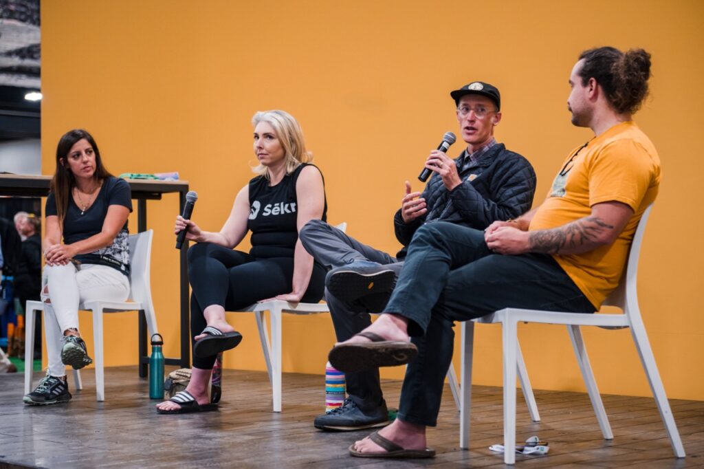 Lucas Alberg of Hydo Flask speaking at an education panel - Photo courtesy of OR