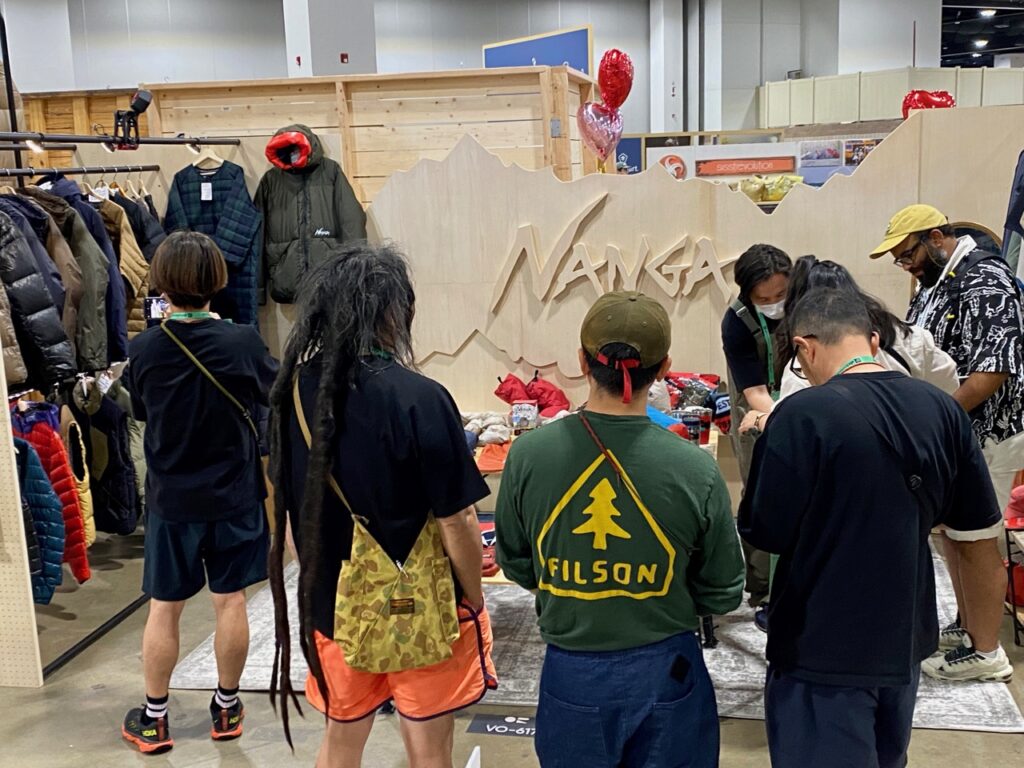 We saw a lot of interest in the Nanga brand from Japan