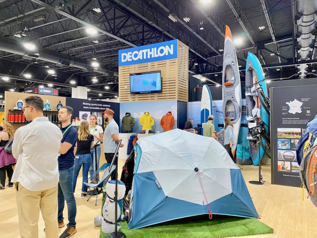 French retailer Decathlon showed its private label brand at the show