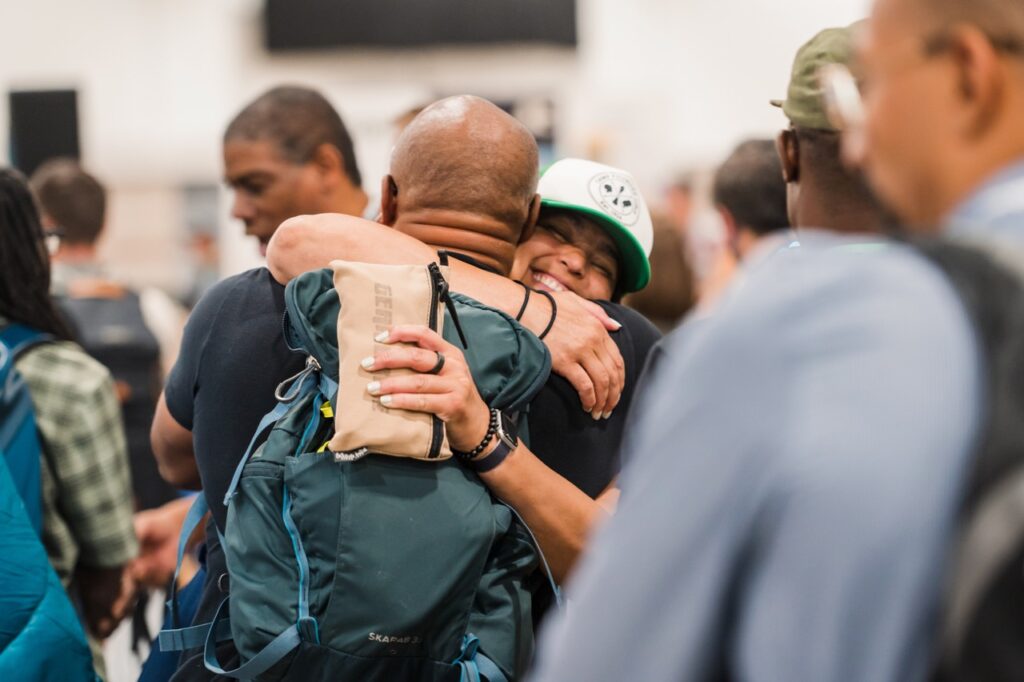 People were happy to be back in person - Photo courtesy of OR