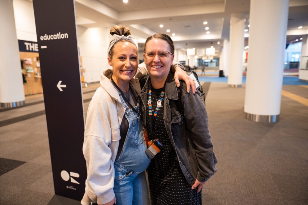 Outdoor Retailer's Sarah Hass and Lisa Ramsperger - Photo courtesy of OR