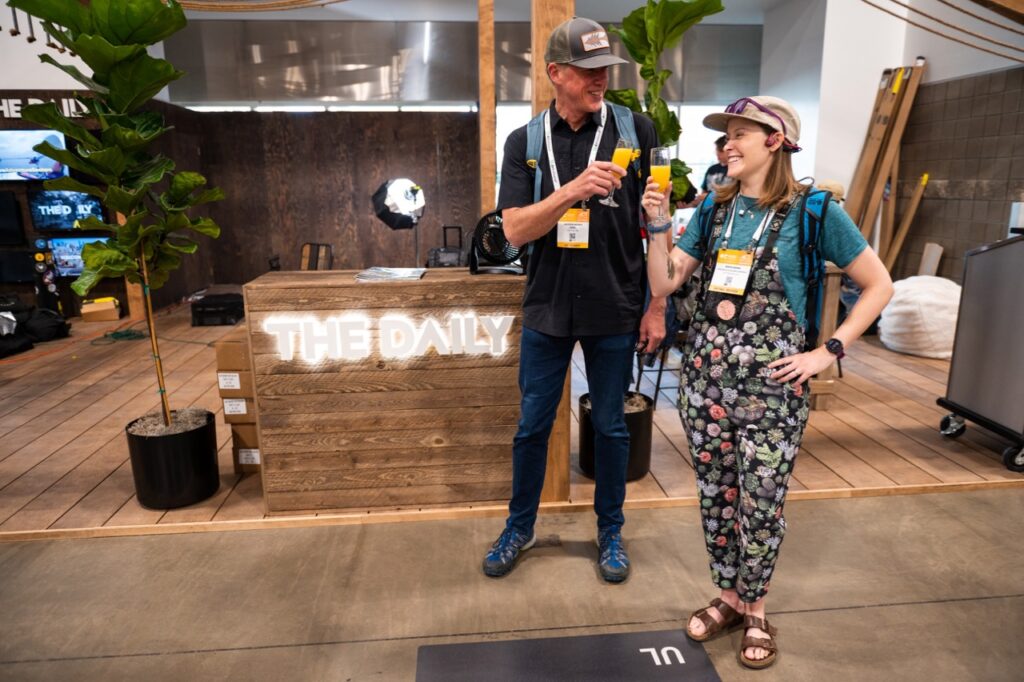 Mimosas at The Daily booth - Photo courtesy of OR