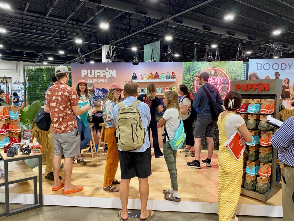 We noticed this at the last show - retailers are very interested in Puffin
