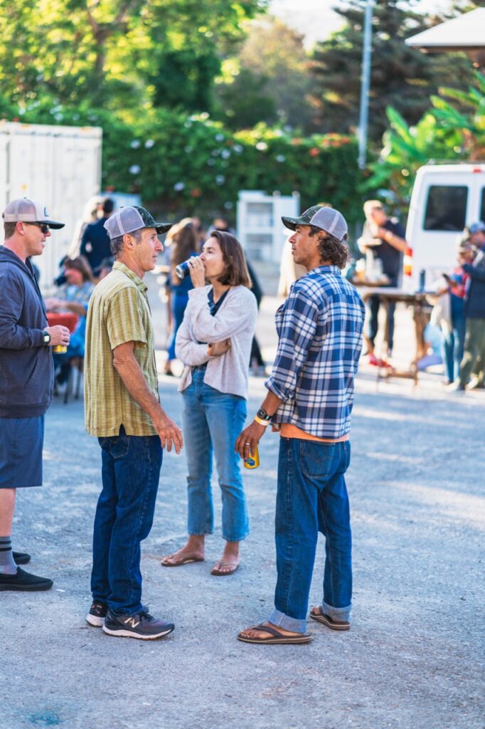 Sammy Cammack of Fletcher Chouinard Designs and Jason McCaffrey of Patagonia Surf - Photo by Ethan Van Dusen courtesy of Patagonia