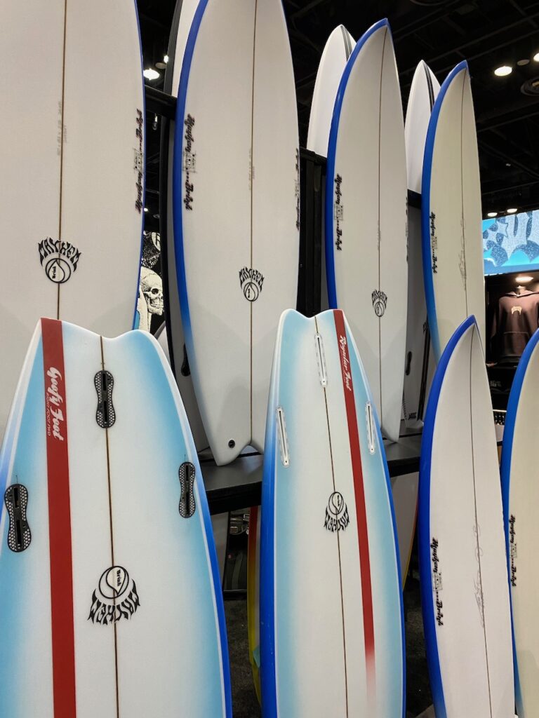 Donald Brink and Matt Biolos are releasing a line based on their winning design for the Mick Fanning Electric Acid Surfboard Test put on by Stab