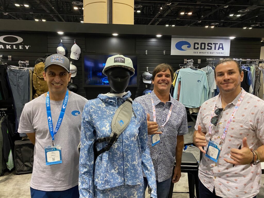 Oakley and Costa apparel team: Paul Hinson, Gus Bentancourt, Ryan O'Connor