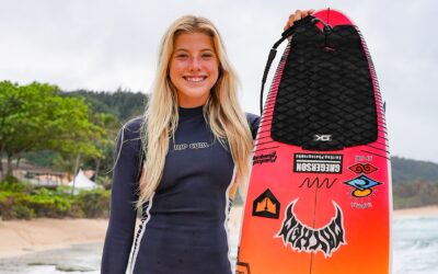 Neon Wave Signs ISA Gold Medal Winner and Olympic Hopeful Erin Brooks