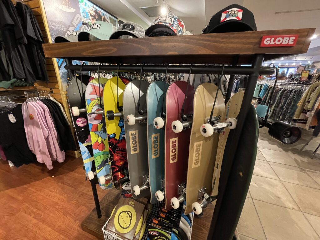 Globe skateboards. Photo by SES. 