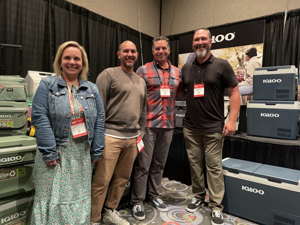 Adrienne Berkes, Ben Soto, Josh Militello, and Jeff Diamond of Igloo Products. Photo by SES. 