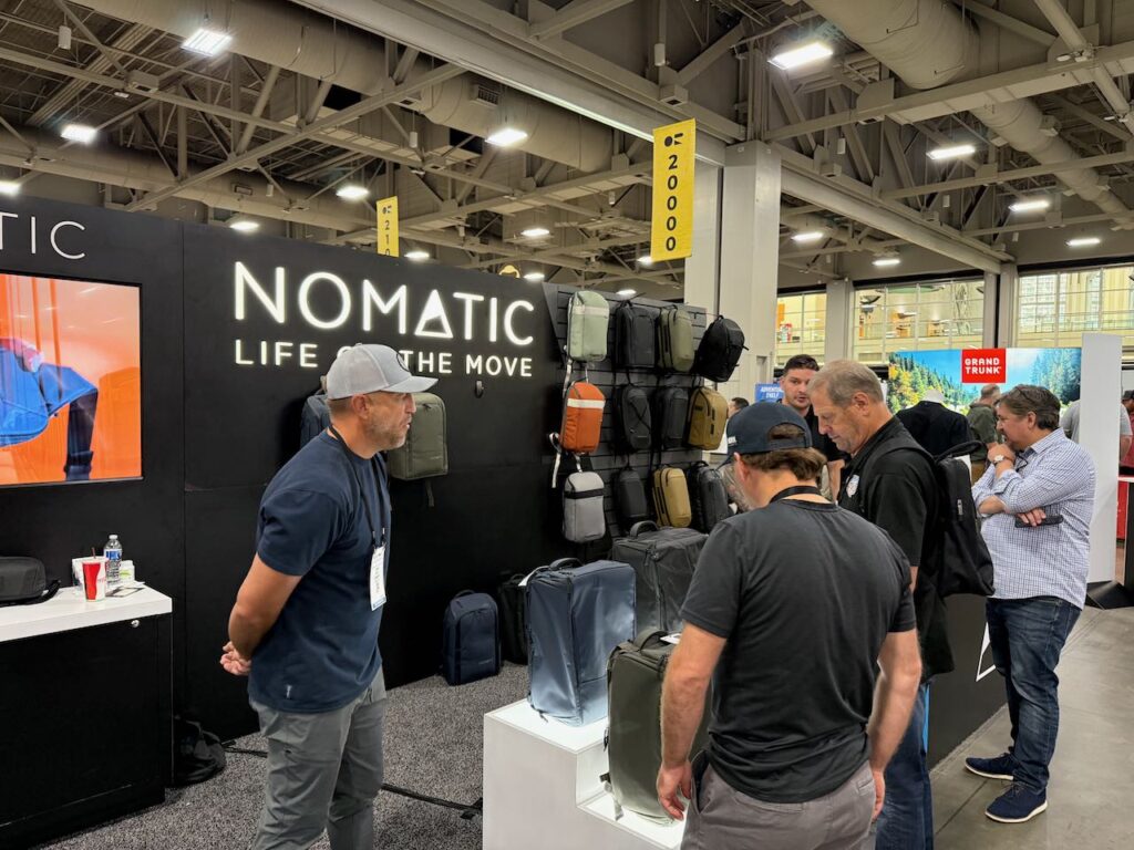 The Nomatic booth. Photo by SESO.
