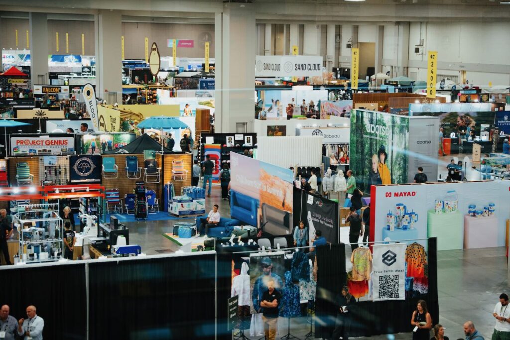 An overview of the show floor. Photo courtesy of Outdoor Retailer.