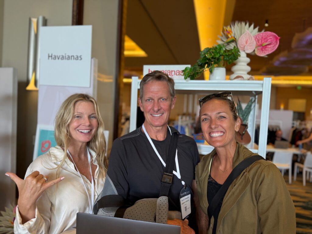 Jen Sheridan, Sandy Schwarzenbach, and Lindsay Hykamp of Havaianas. Photo by SESO. 