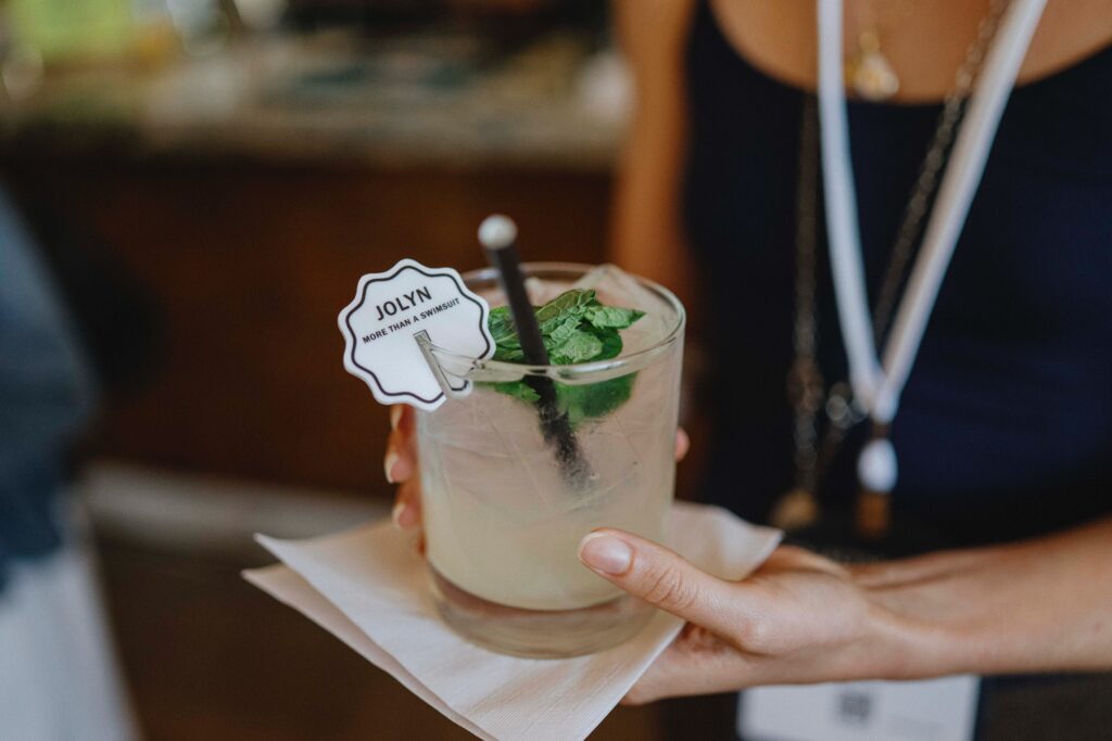 A Jolyn touch on cocktails. Photo courtesy of Collective Shows. 