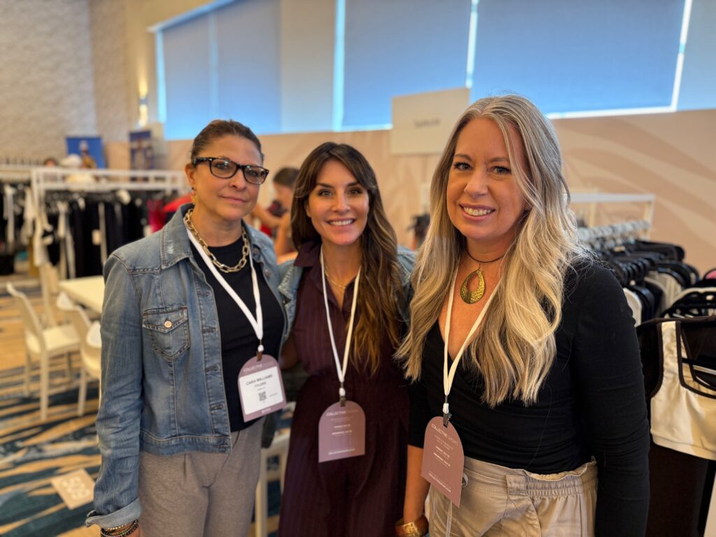 Cara Williams, Tizi Adams, and Kristi Bearden of Tyler's, which has eight large stores in Texas. Photo by SESO.
