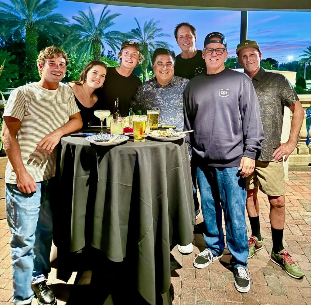 Katin held a large dinner and party for key retail accounts including Coastal Edge on the first night of the show. Photo courtesy of Katin. 
