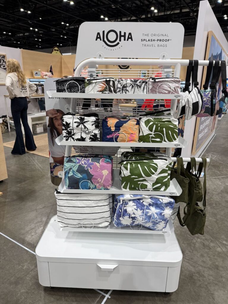 Aloha Collection has added in-store displays for retailers. Photo by SESO. 