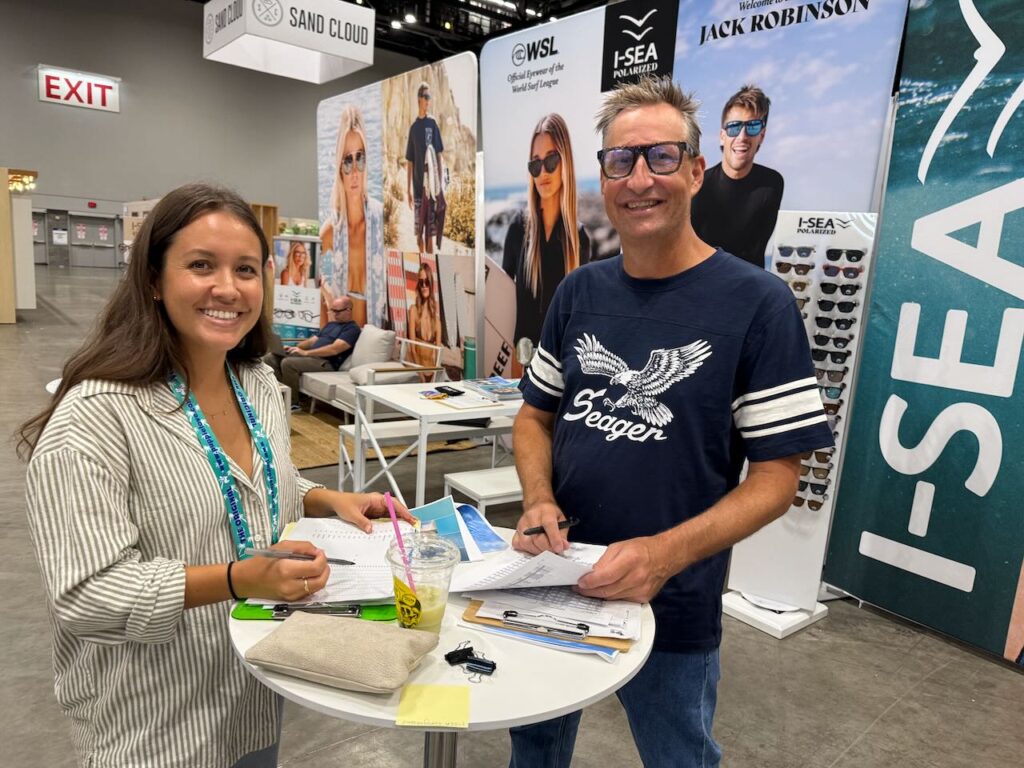 Bailey Sato of Hi-Tech and Don Dyer of I-SEA. Photo by SESO. 