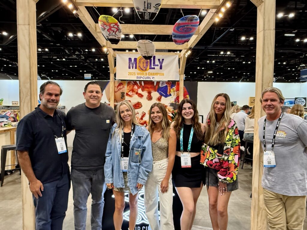 The buying team from Tilly's meeting with Rip Curl. Photo by SESO. 