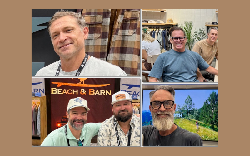Cory Higgins of Jetty; Dale Rhodes and Mac Beu of Katin; Matt Keenan of BN3TH; Rusty Meador and Tyler Nelson of Beach & Barn. Photos by SESO.