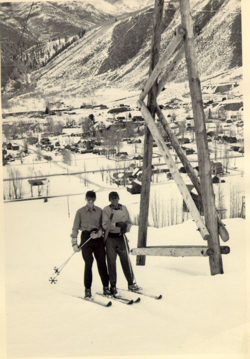 Klaus Obermeyer and Gary Cooper