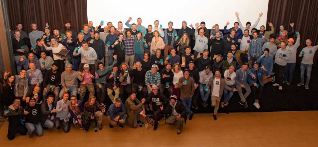 The Nidecker Group sales meeting in Switzerland last week. Photo courtesy of Nidecker Group.