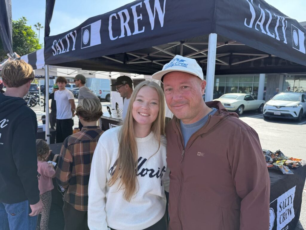 Jason Shelton of Salty Crew with daughter, Sydney. Photo by SESO. 