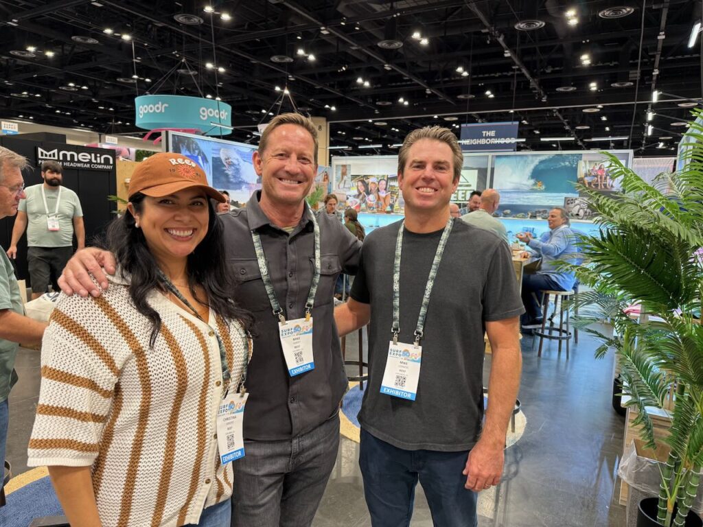 Christina Arroyo, Mike Matey and Mike Losness of Reef. 