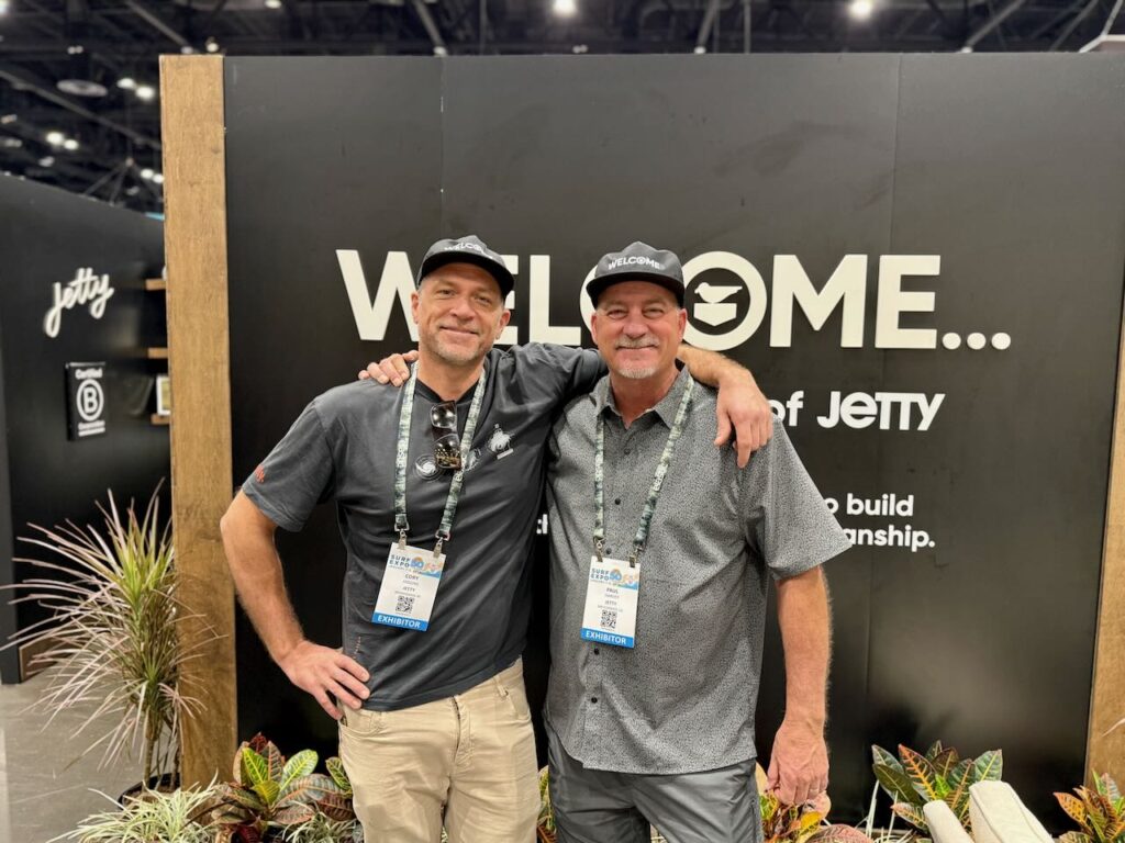 Cory Higgins of Jetty with new and notable sales leader Paul Harvey.