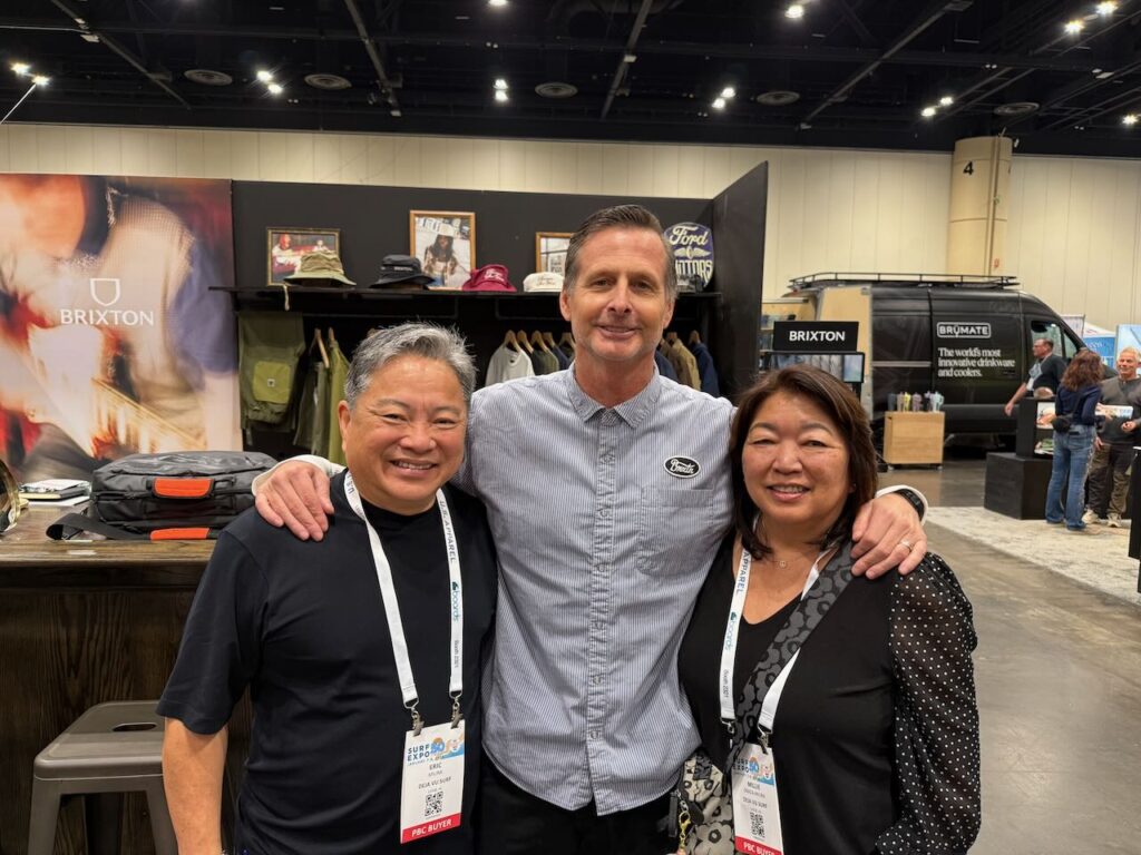 Eric Miura of Deja Vu on Kaui, Sean Fleuriau of Brixton and Millie Okada-Miura of Deja Vu.