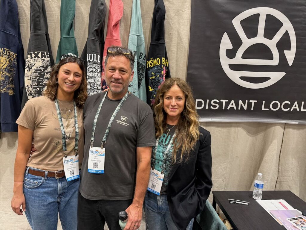 Tess Booth, Jeff Booth and Melissa Martinez Booth of Distant Local. 