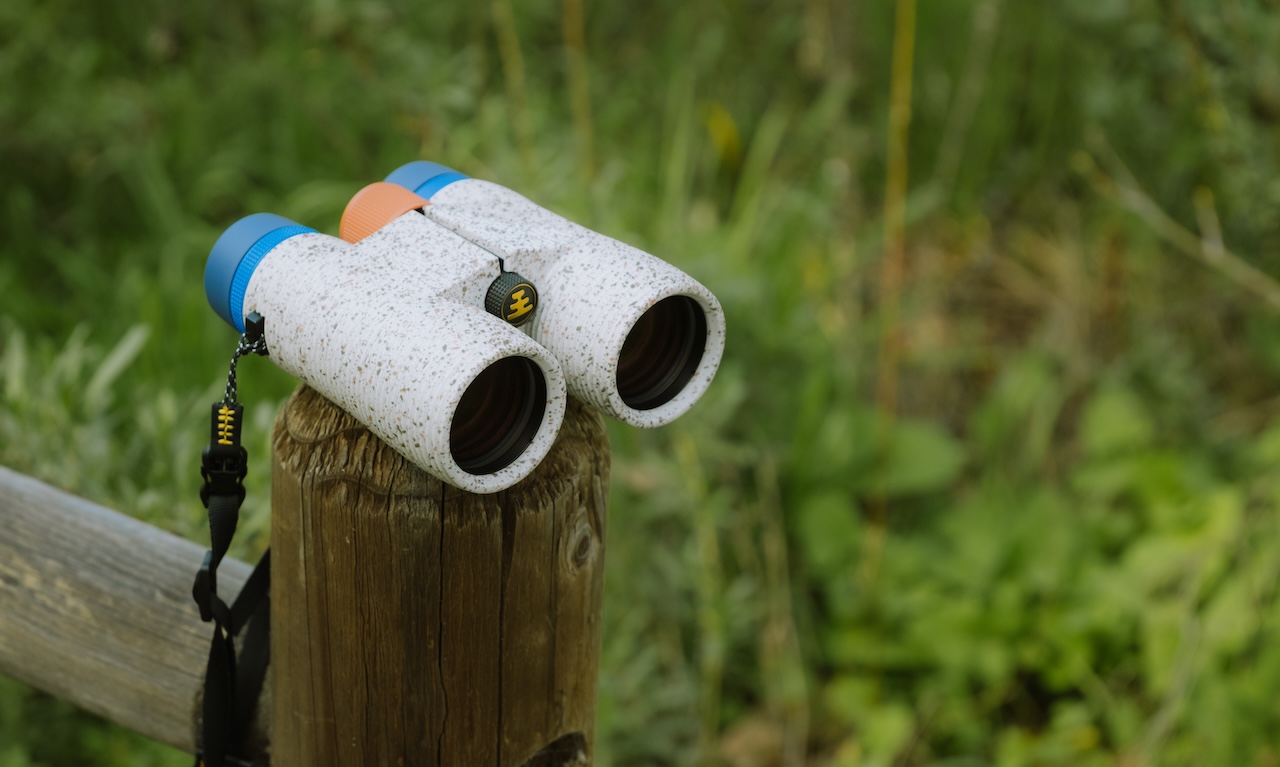 <em>New Nocs x Audubon Society Pro Issue Bino. Photo: Brady Mickelson</em>
