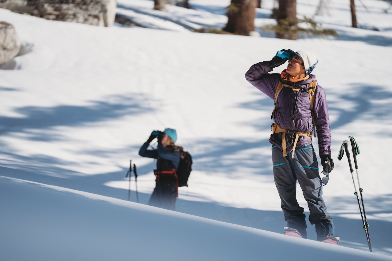 <em>Scoping with the Nocs Field Tube Monocular. Photo: Tucker Adams</em>