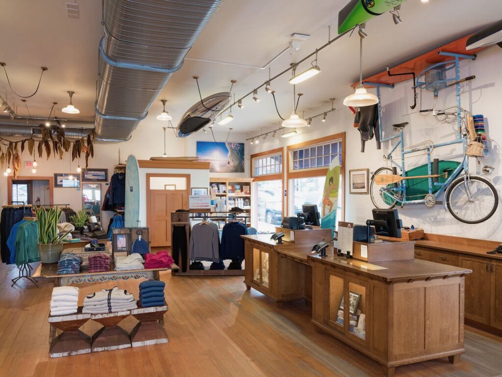 Patagonia Cardiff-by-the-Sea retail store in Encinitas, Calif. Photo credit: © Boone Speed