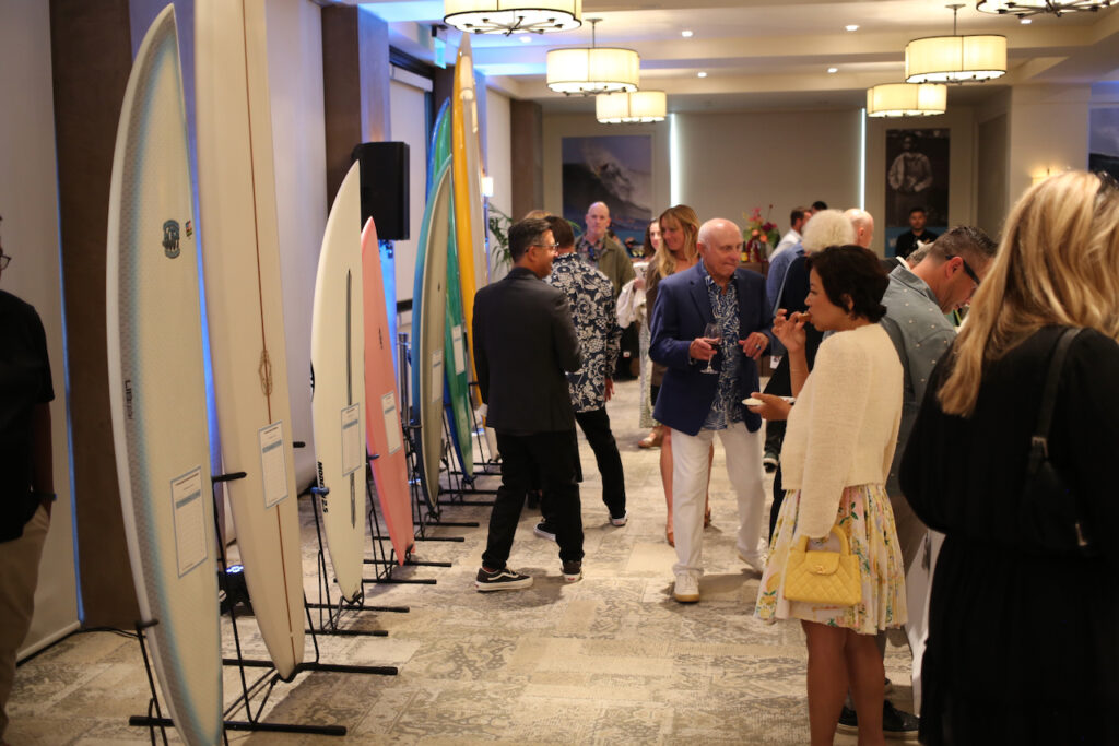 Boards up for auction. Photo by Ian Kose courtesy of SIMA.