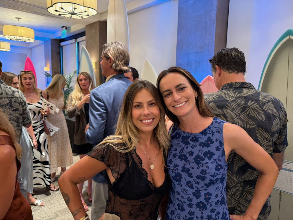 Catharina Brabo of Aloha Collection and Silvana Castagnola of Reef. Photo by SESO.