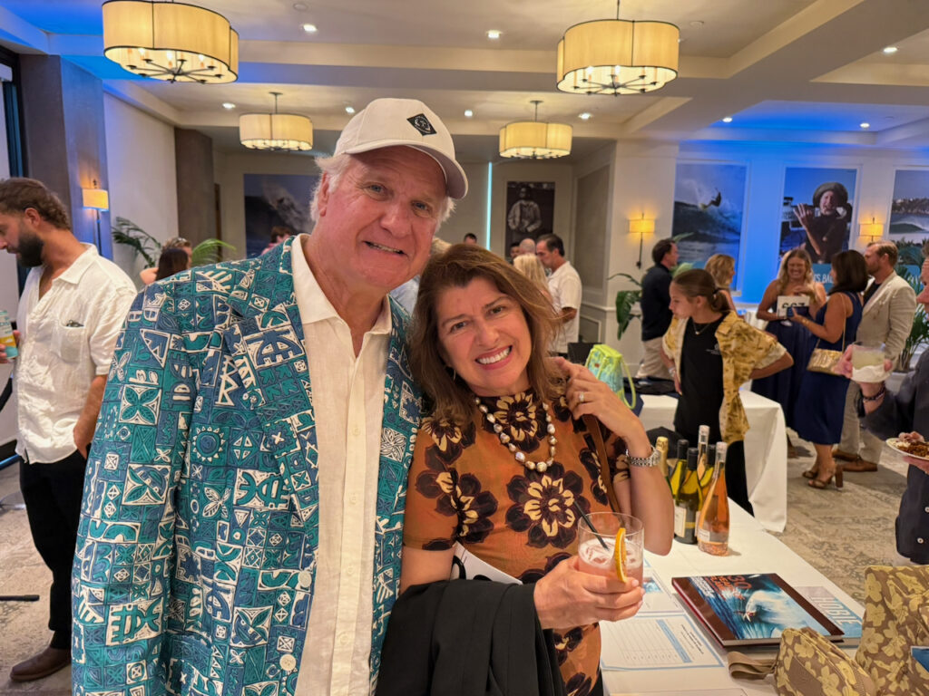Mark Christy, who owns The Ranch and is a partner in Hobie Retail, with wife, Leticia. Photo by SESO.