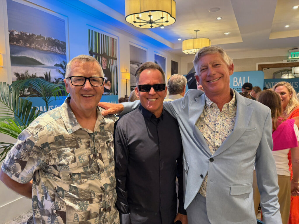 Roy Turner of Surf Expo, Dale Rhodes of Katin and Joey Santley of I-SEA. Photo by SESO.