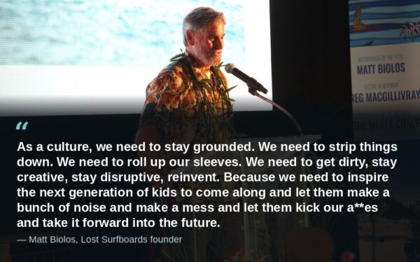 Lost Surfboards Founder Matt Biolos: Stay Creative and Inspire the Next Generation to Make Noise