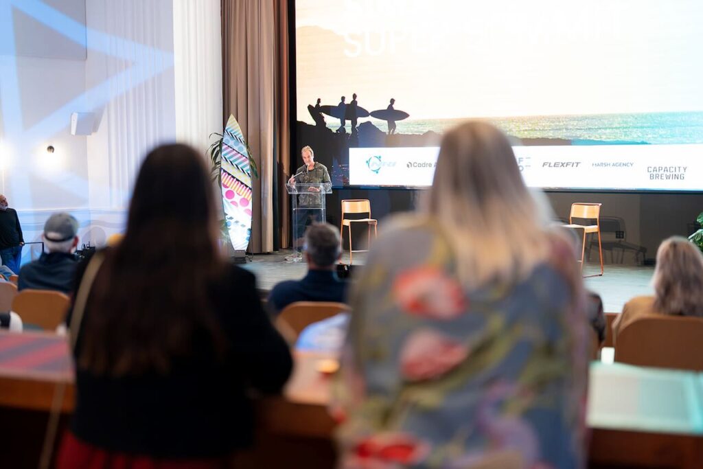 Vissla CEO Paul Naude's message was clear: The surf industry needs to come together to take advantage of the major growth that is on the horizon. Photo by Dipan Desai Photography.