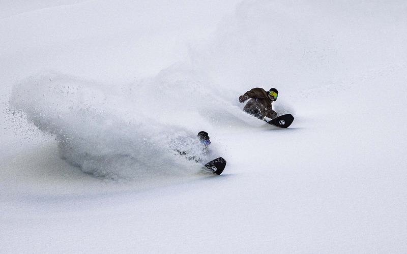 Arbor team riders Bryan Iguchi and Erik Leon. Photo by Mike Yoshida.
