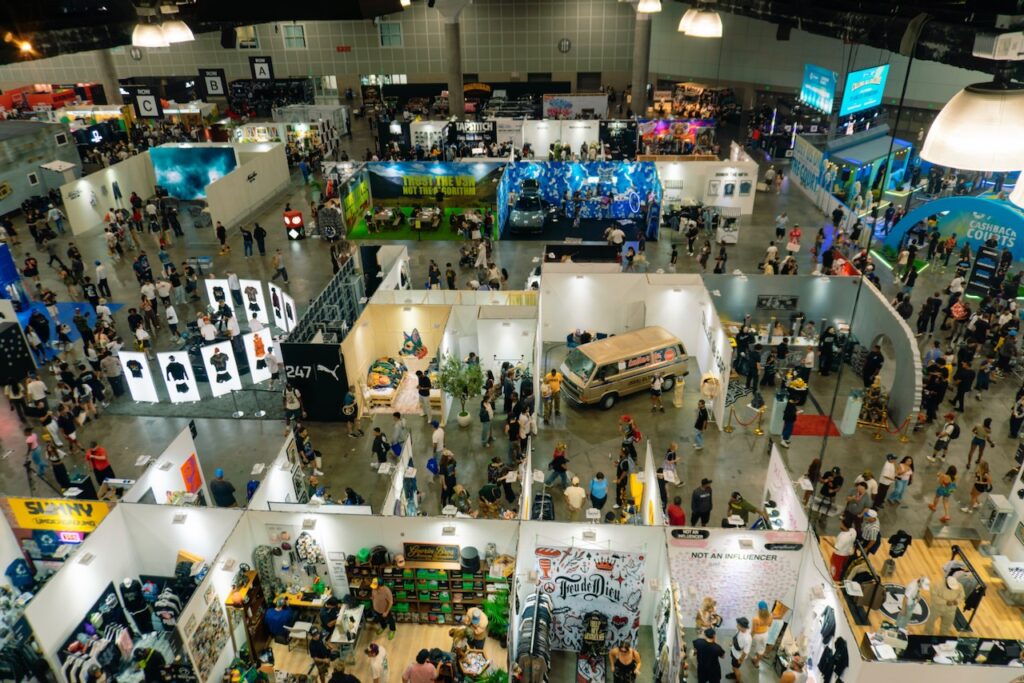 Part of the show floor at the consumer focused ComplexCon in Los Angeles this month. Photo courtesy of Complex.