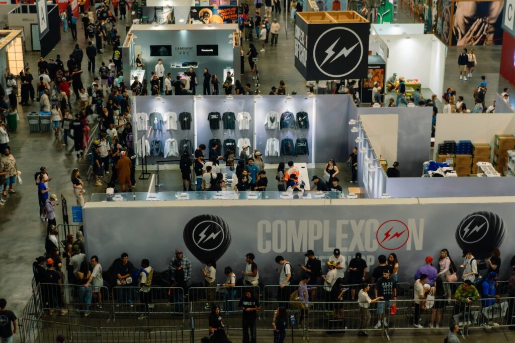 Floor scenes from ComplexCon in Los Angeles this month. Photo courtesy of Complex.