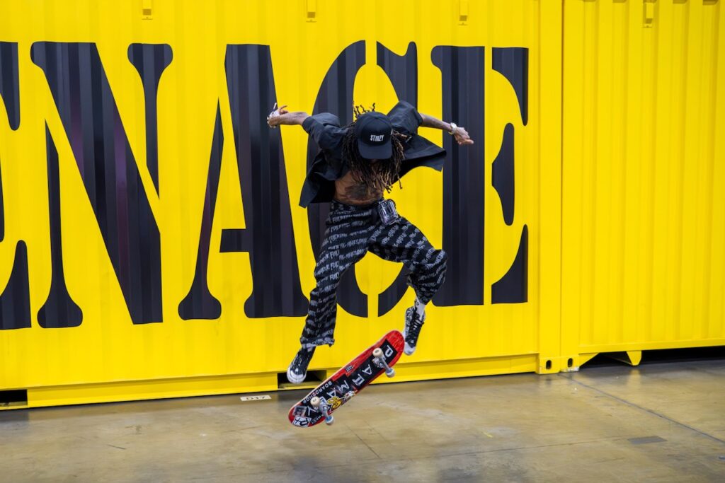 A skateboarder at ComplexCon. Photo courtesy of Complex.