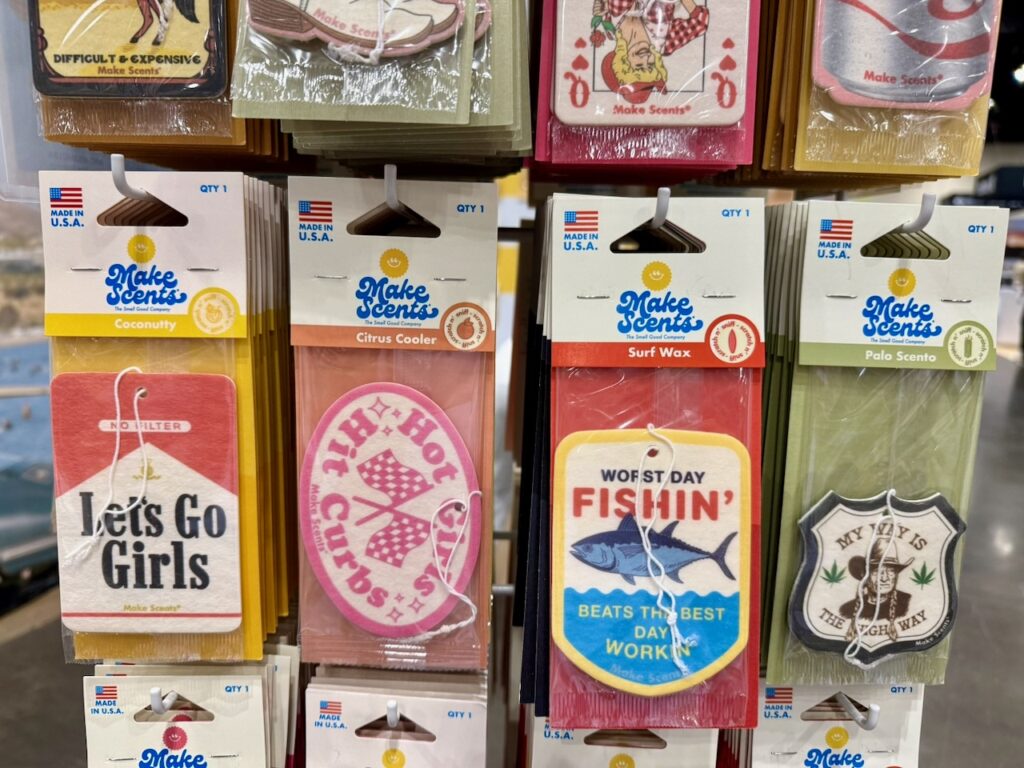 Make Scents has expanded beyond surf into farm and ranch and hardware stores. Photo by SESO.