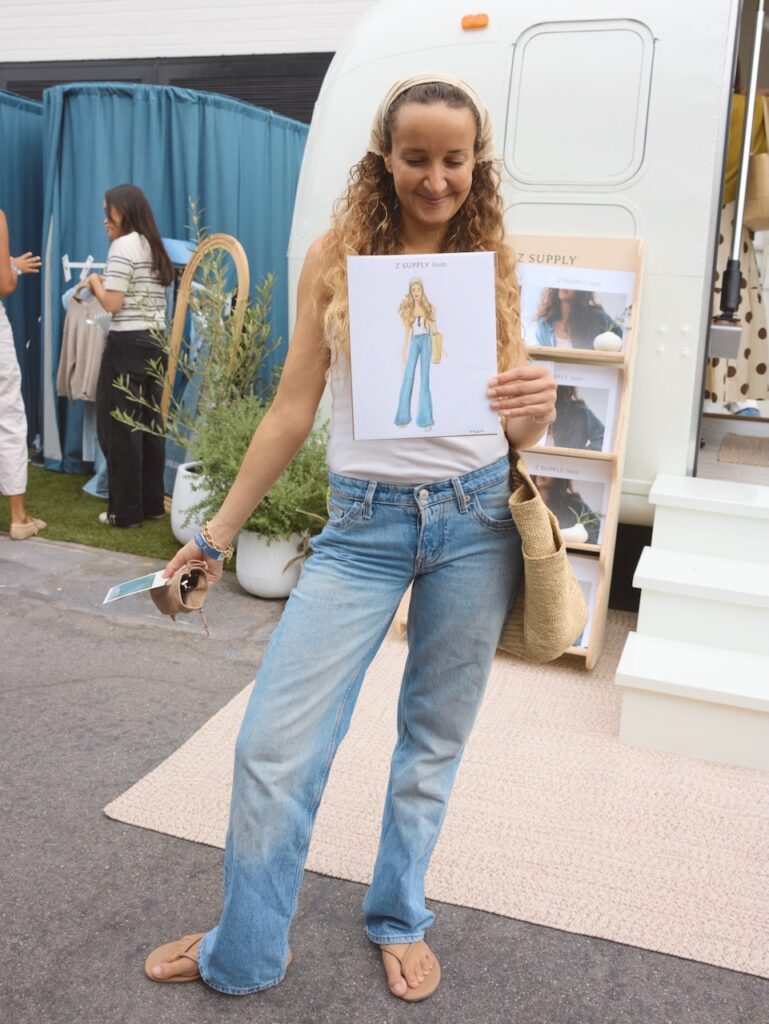 The Newport Beach event included a sketch artist and drawings of shoppers. Photo courtesy of Z Supply.